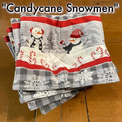 Bowl Buddies - Candycane Snowmen