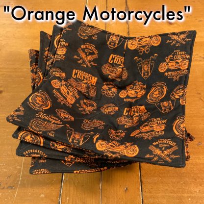Bowl Buddies - Orange Motorcycles - Stacked