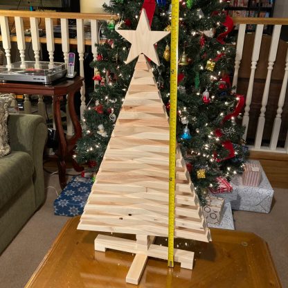 Wooden Christmas Tree - Large - Measured