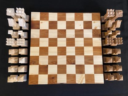Chess Set - Board & Pieces - Top Down